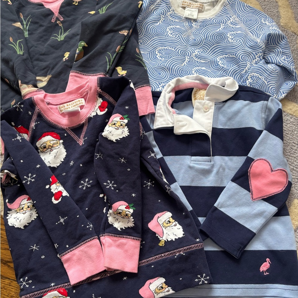 The Beaufort Bonnet Company Kids Clothing Set - Navy, Pink, Blue